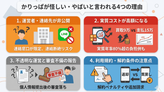かりっぱが怪しい・やばいといわれる理由とは