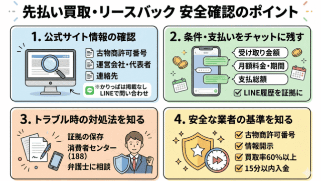 かりっぱを使う前に押さえたい安全確認のポイント